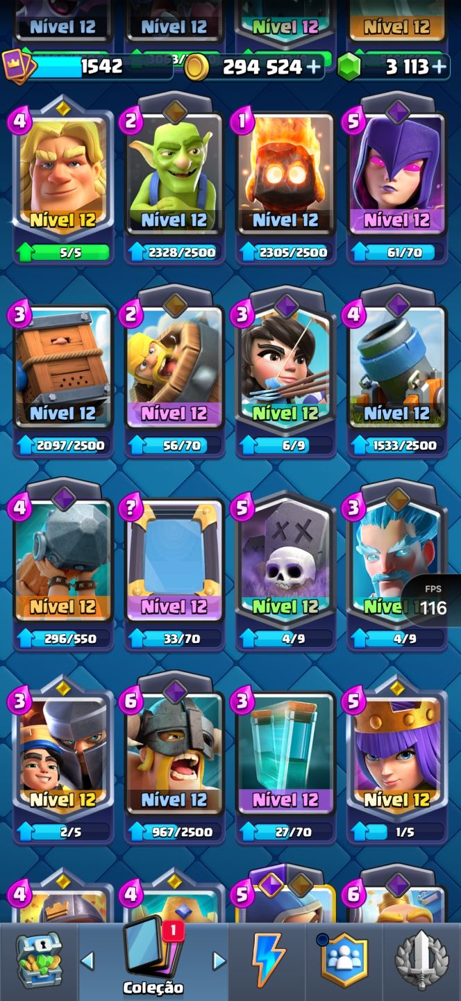 Conta Clash Royale