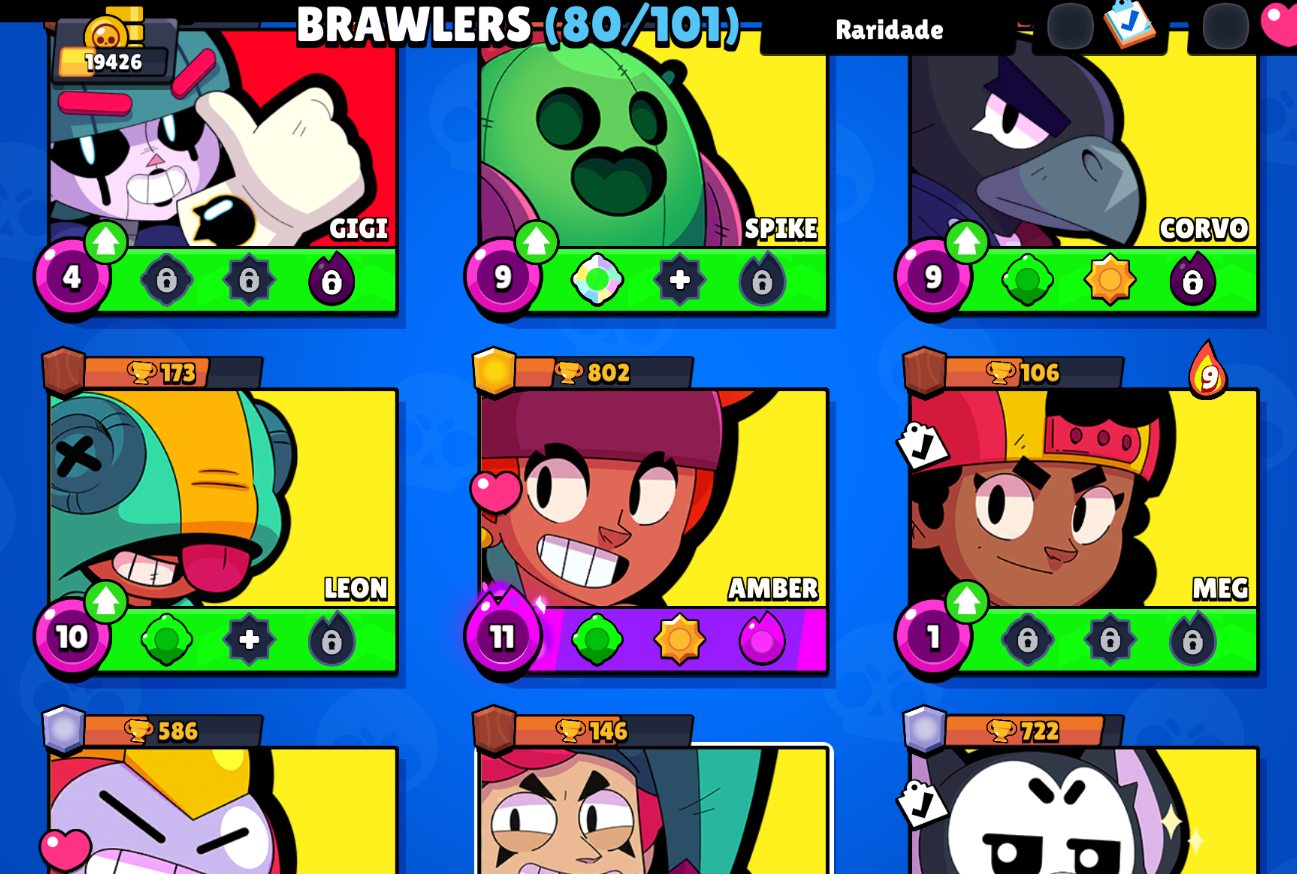 Conta Brawl Stars 19k kaze