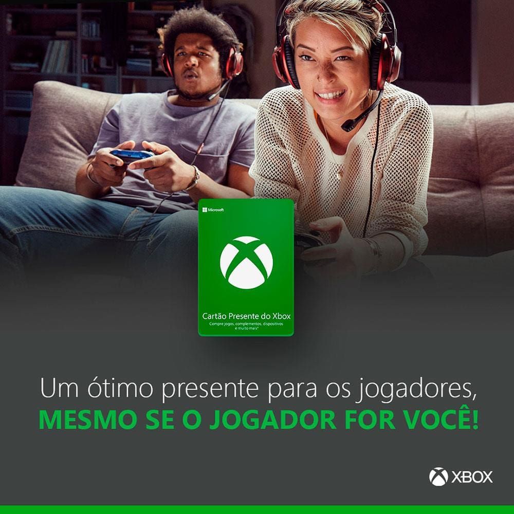 GIFT CARDS PARA XBOX, MENOR PREÇO DA PLATAFORMA