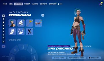 CONTA FORTNITE RENEGADE E JINX