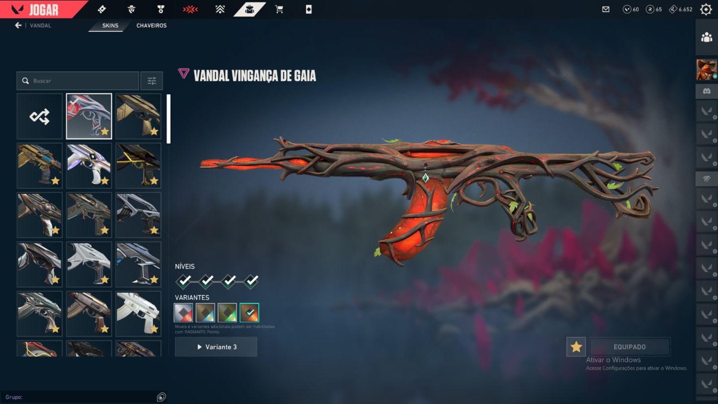 Conta VALORANT com várias skins Incluindo Champions 2023 e Arcane