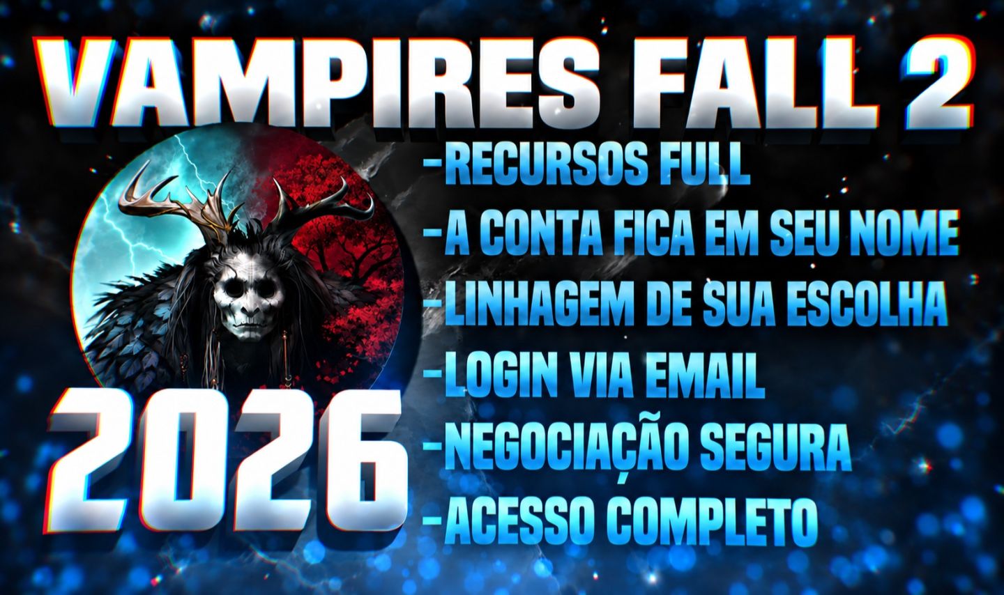 Vampires Fall 2 | Moedas + Rubi + Cristal | Entrega AUTOMÁTICA!