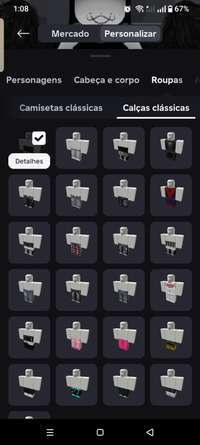 Conta feminina gotica roblox