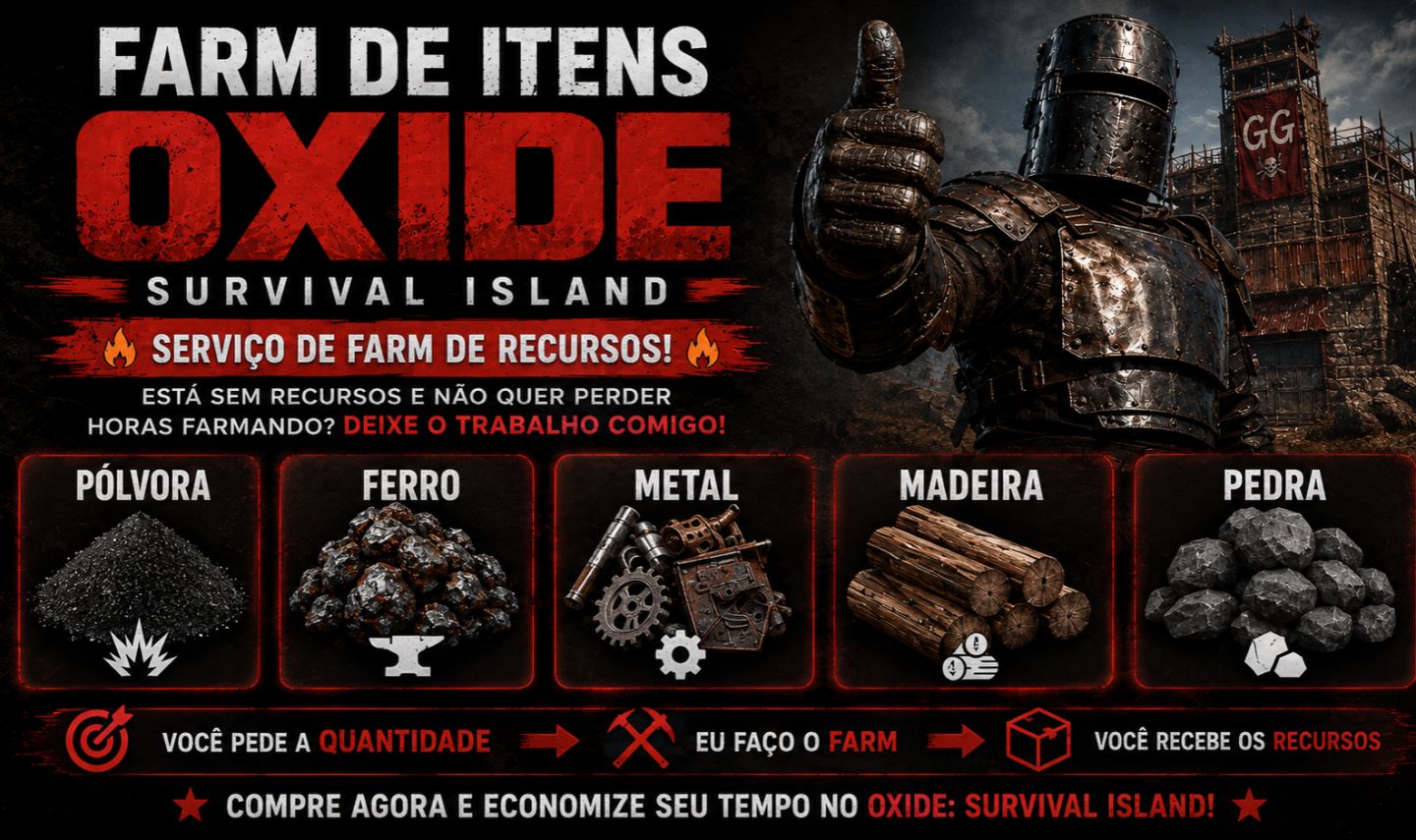 Materiais para você no Oxide Survival Island