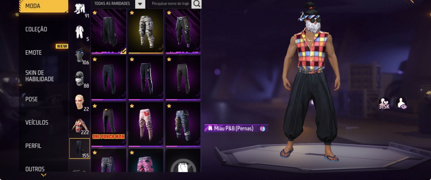 Conta de Free Fire, Antiga e rara, com varias Skin !!!