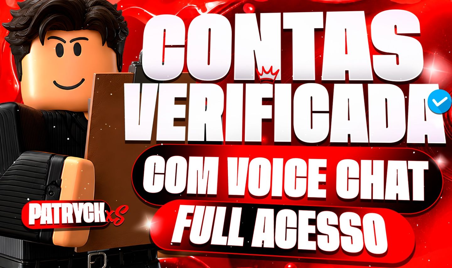 CONTAS ROBLOX IDADE +18 VERIFICADAS VOICE CHAT E NICK À SUA ESCOLHA