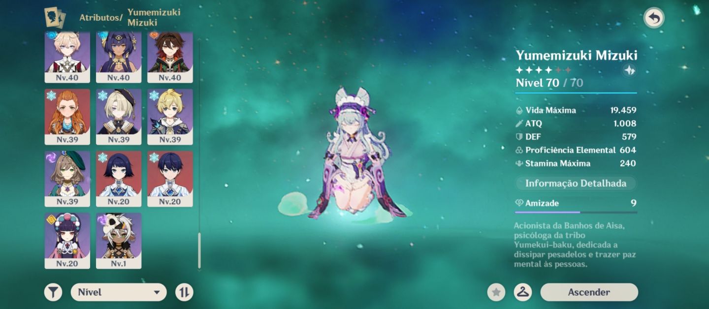 CONTA GENSHIN IMPACT AR60 | 86 PERSONAGENS | FURINA C2R1 | MUITAS ASSINATURAS