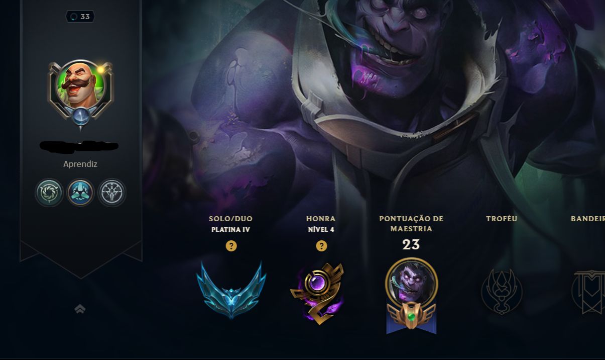 CONTA LOL NÍVEL 33 UPADA A MÃO | PLATINA IV | 41 SKINS | MMR Diamante (30+ PDL)