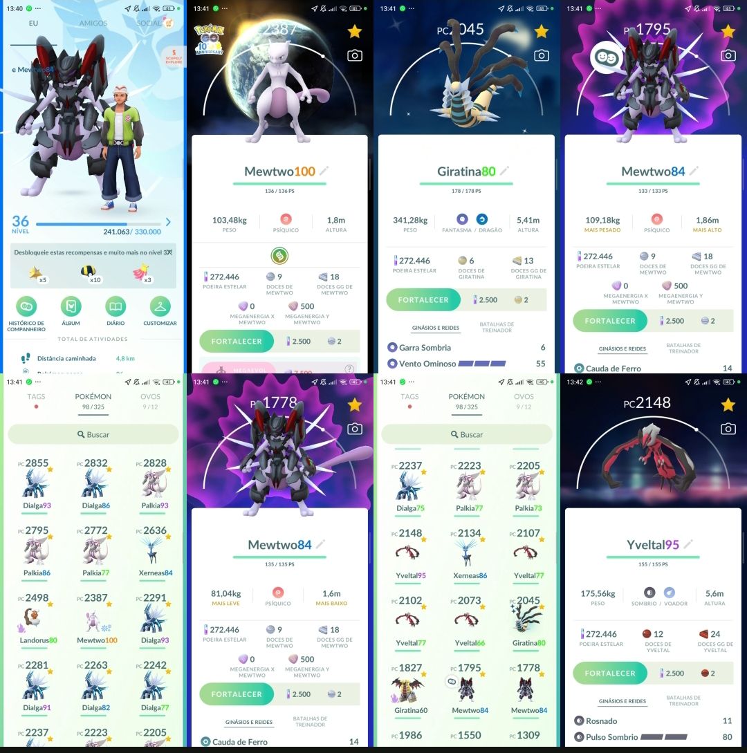 Pokémon Go LVL 36 | Mewtwo Armored | Mewtwo 100% com Fundo Q263