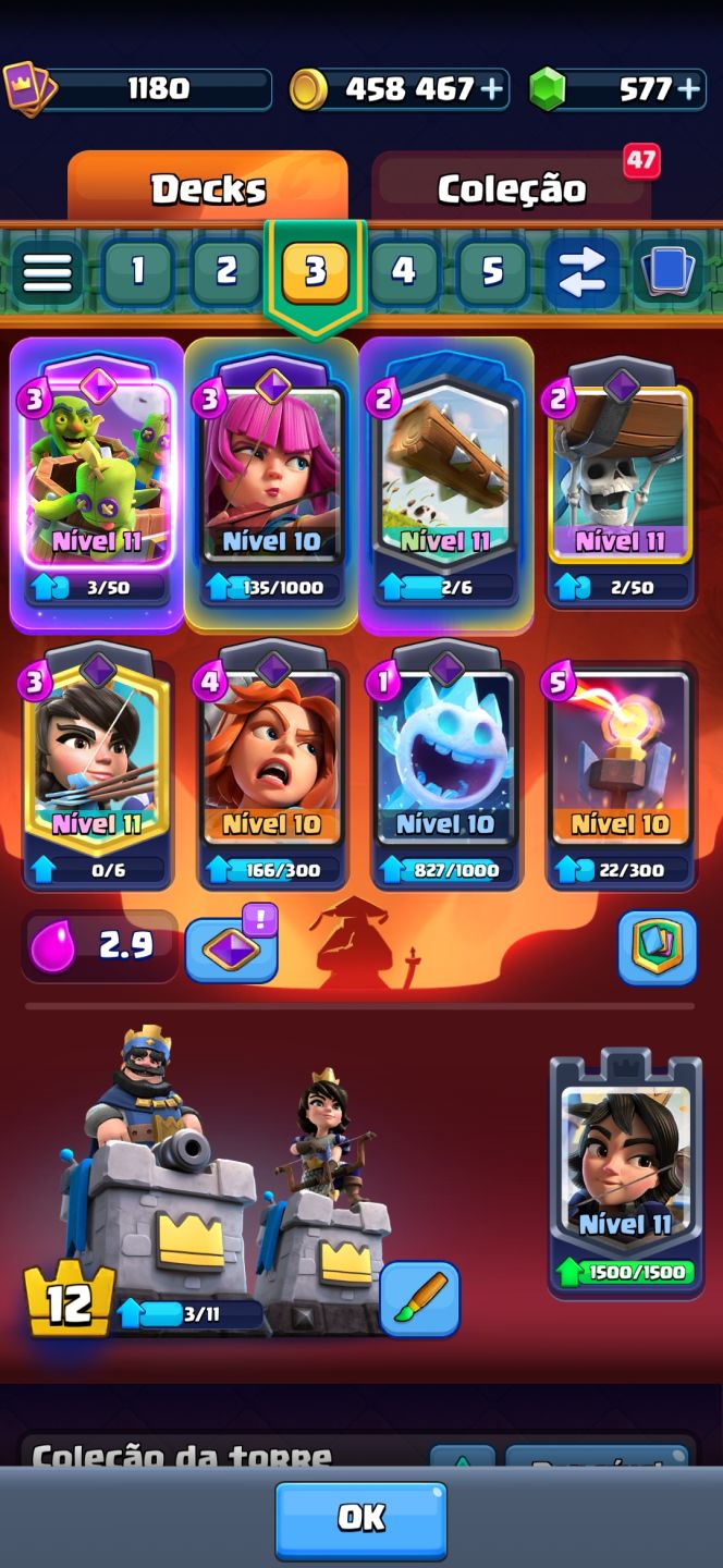 CONTA CLASH ROYALE MUITO BOA E ANTIGA