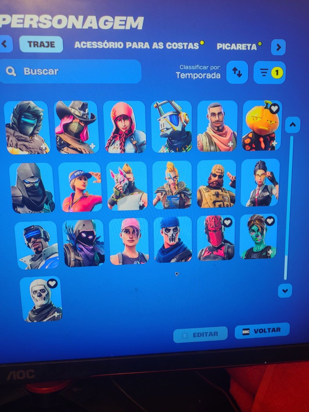 CONTA RARA FORTNITE 2017