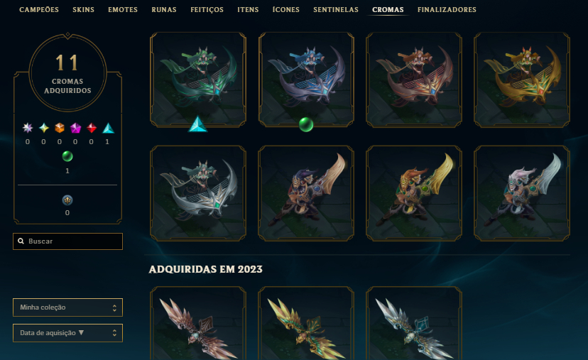 CONTA PLATINA +30 -10 PDL COM SKIN DO YASUO, NAAFIRI, AATROX, +20SKINS HANDLVL