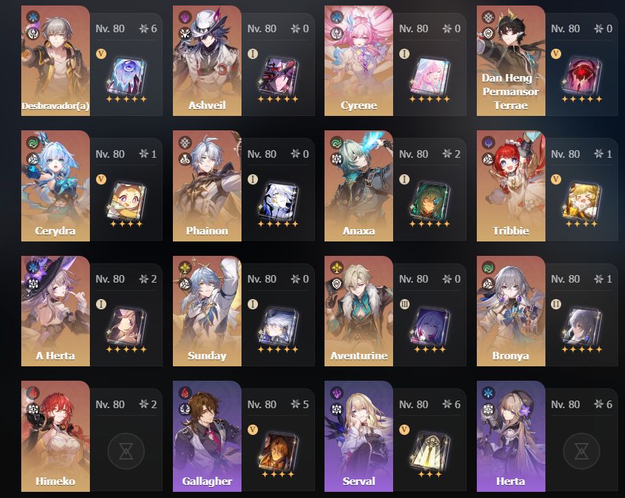 CONTASEND GAME AR 60 GENSHIN IMPACT E HONKAI STAR RAIL 70 PASSAM TODOS END GAMES
