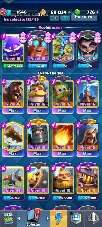 Conta muito upada e forte com 12700 trofeus!!!