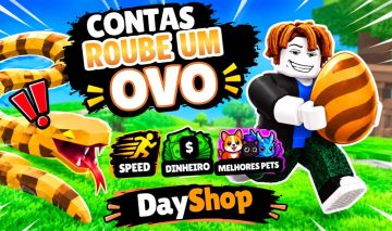 [PROMOÇÃO] Contas ROUBE UM OVO / Steal An Egg | Speed | Money | Pets Eternos