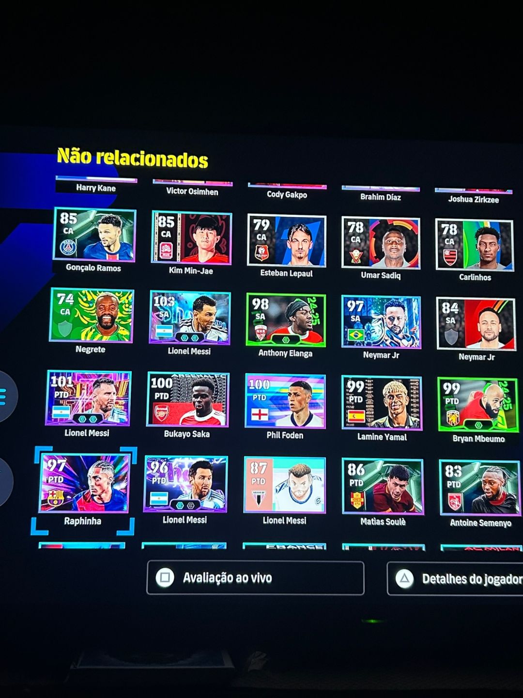 CONTA (PSN) EFOOTBALL TOP COM DEL PIERO