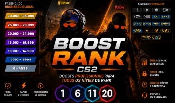 BOOST RANK CS2 ( Braço Direito, Especial ou Comp)