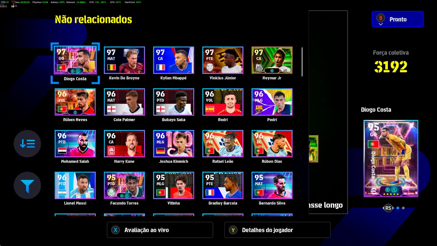 Conta PC Steam + Rei Pelé 108, E. Cantona 105 e CIA
