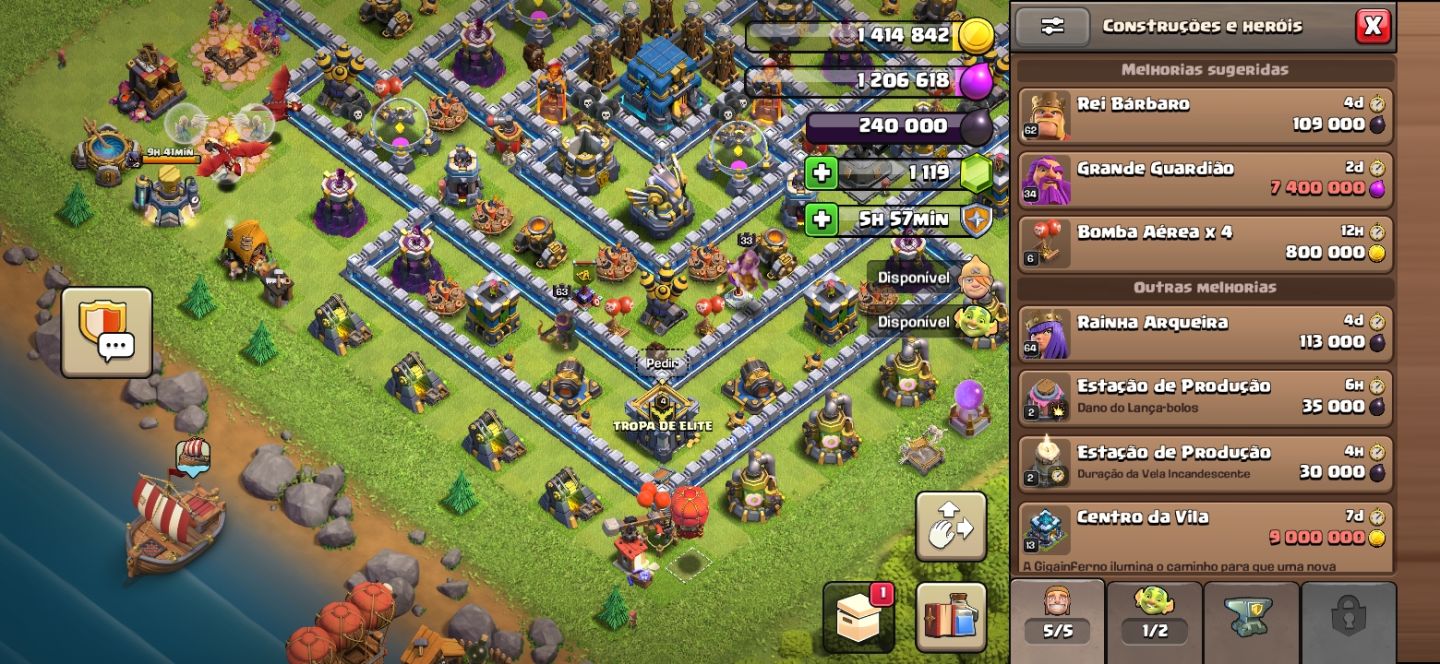CV12 100% FULL [BRINDE BRAWL STARS LV98 E CLASH ROYALE LV21]MELHOR CONTA DO SITE