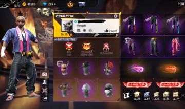Conta free fire com primeiro segundo terceiro setimo passe bandeirao angelical