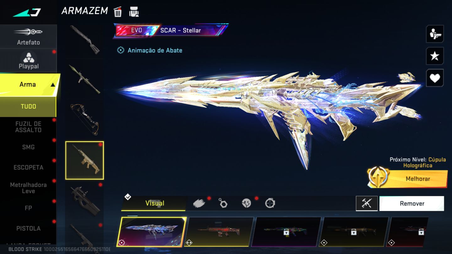 BLOOD STRIKE | LVL 50 | MÍTICO | SCAR EVO | MUITAS SKINS + VISUAIS DE COLAB