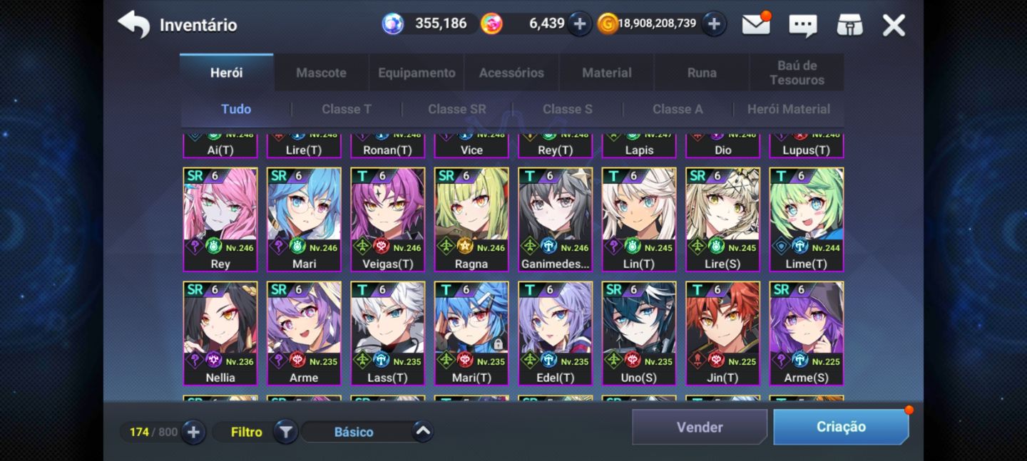 Conta End Game Grand Chase Mob