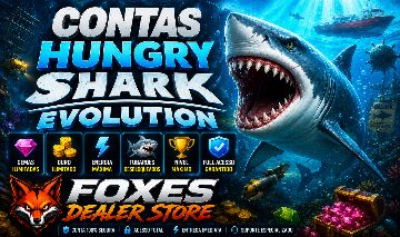 CONTAS HUNGRY SHARK EVOLUTION (FULL ACESSO) [NO SEU EMAIL]