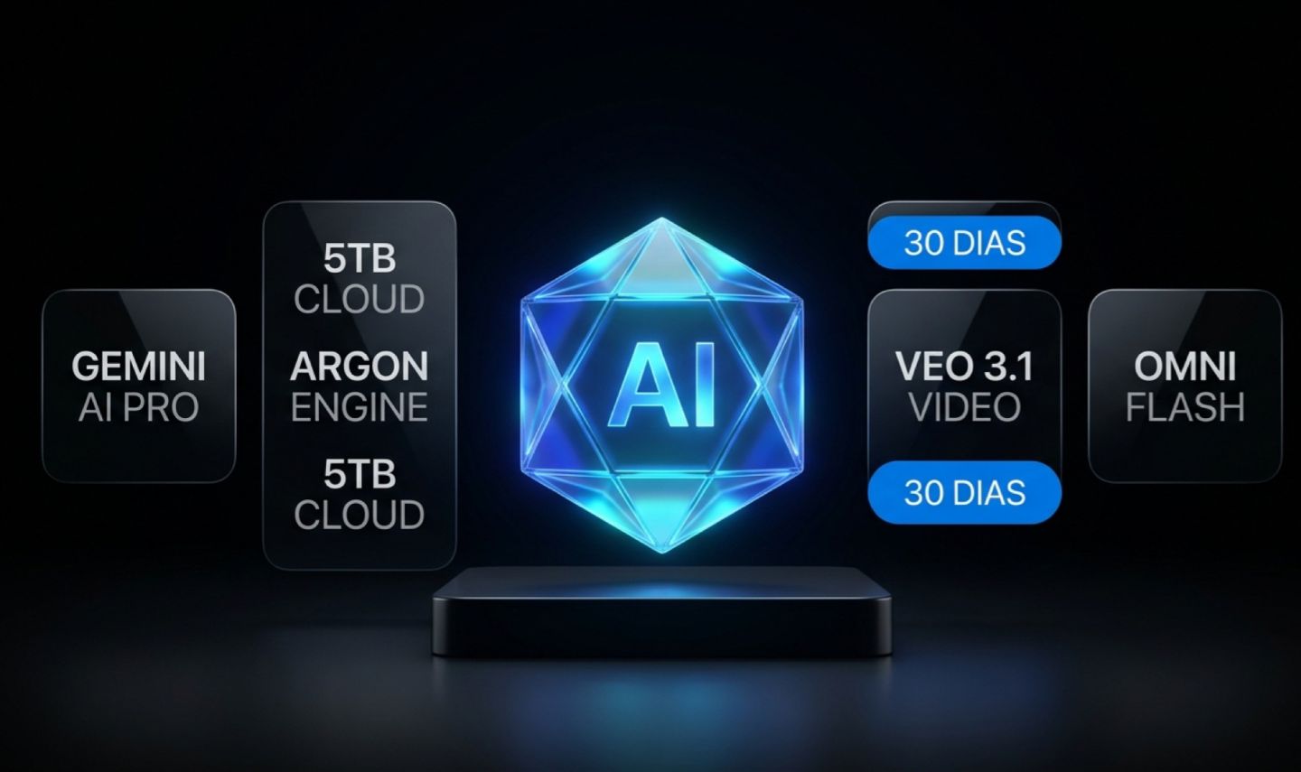 Gemini AI Pro + Argon + 5TB + Veo 3.1 + Flow + Omni Flash - 30 Dias