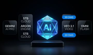 Gemini AI Pro + Argon + 5TB + Veo 3.1 + Flow + Omni Flash - 30 Dias