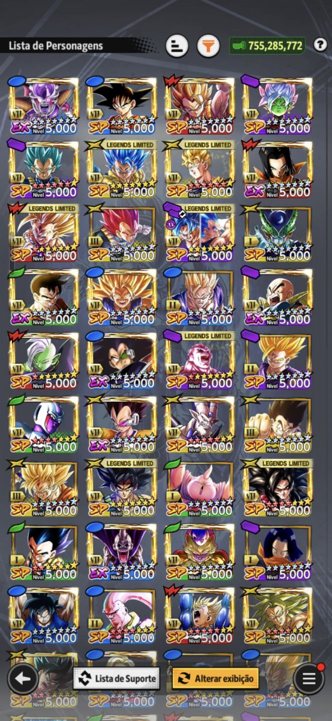 CONTA DB LEGENDS PVP READY - GOGETA/VEGITO/GOKU MUI - 9 ULTRA + 60+ LL