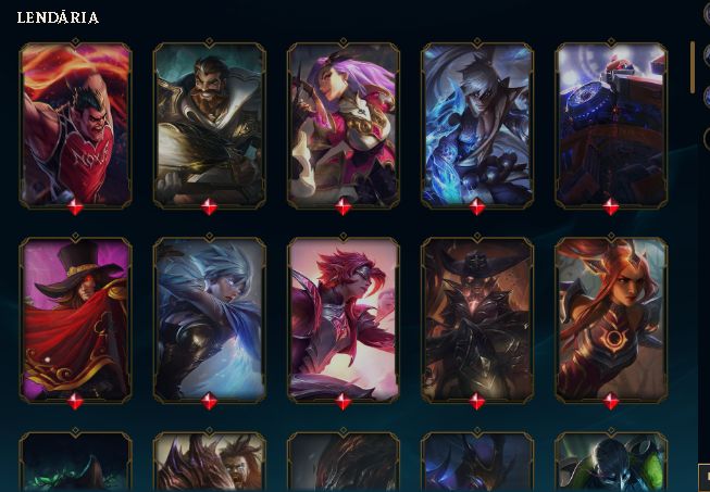 CONTA DE LEAGUE OF LEGENDS COM 100 SKINS