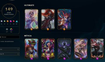 Conta LoL Antiga | Lv. 306 | Platina IV | Muitas Skins