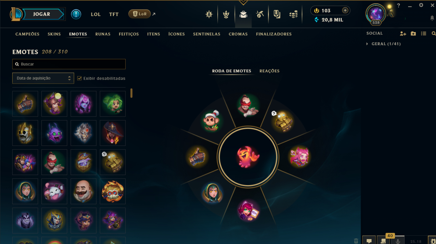 Conta LOL Unranked, Nivel 528, 452 skins, 148 chromas, conta de 2011