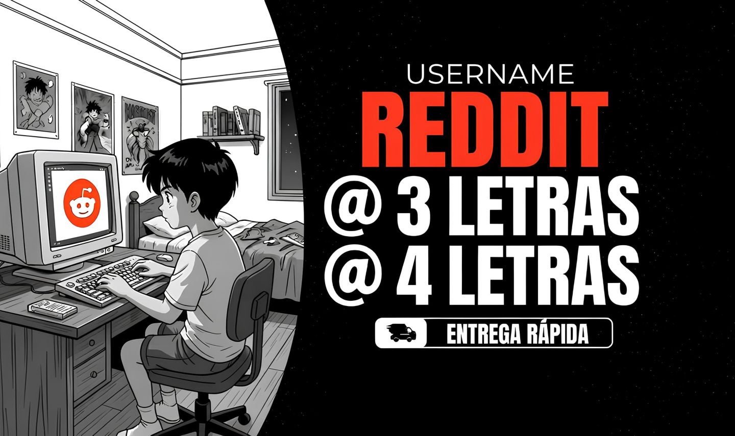 CONTA REDDIT | USER 3 LETRAS, 4 LETRAS (USERNAMES: 3L, 4L, PALAVRAS)