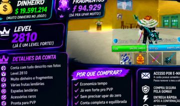 CONTA BLOX FRUITS LEVEL 2810 | PRONTA PARA PVP