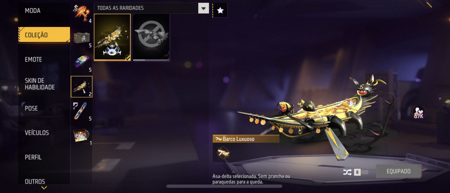Conta free fire falida
