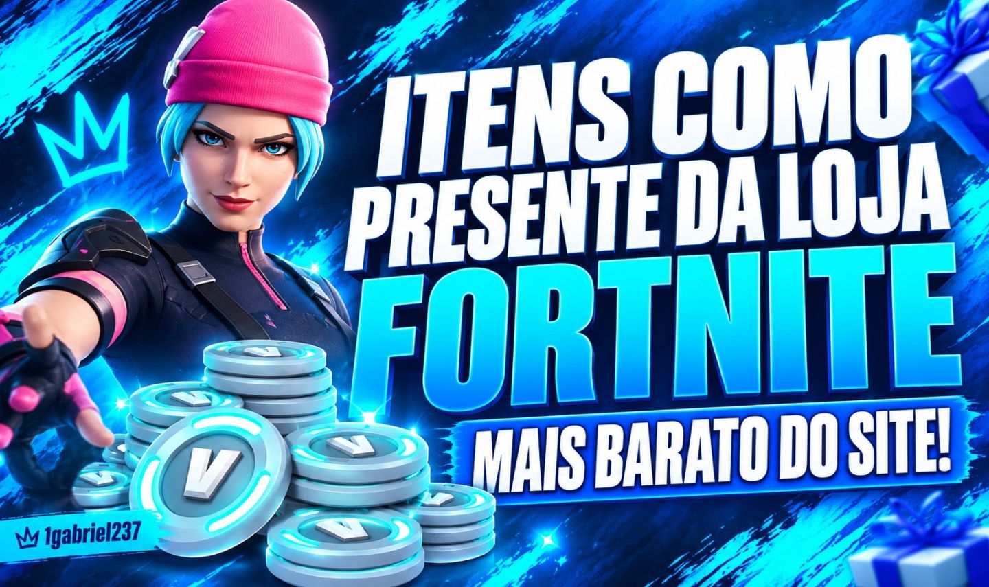 Skins e Itens do Fortnite com Desconto - Envio por Presente ( Itens da Loja )