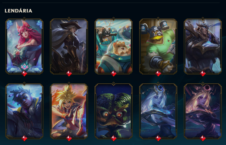 CONTA LOL COM 244 SKINS - LVL 354