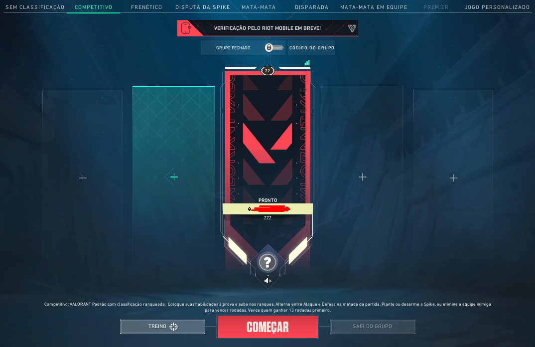 Conta Valorant Smurf lvl 20