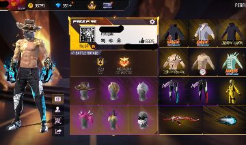 Conta de free fire gemada com steampunk entrada, punho, troca nick, top criminal