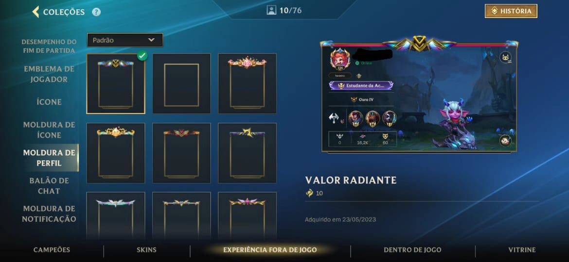 CONTA - LEAGUE OF LEGENDS WILD RIFT (COM SKINS LENDÁRIAS)