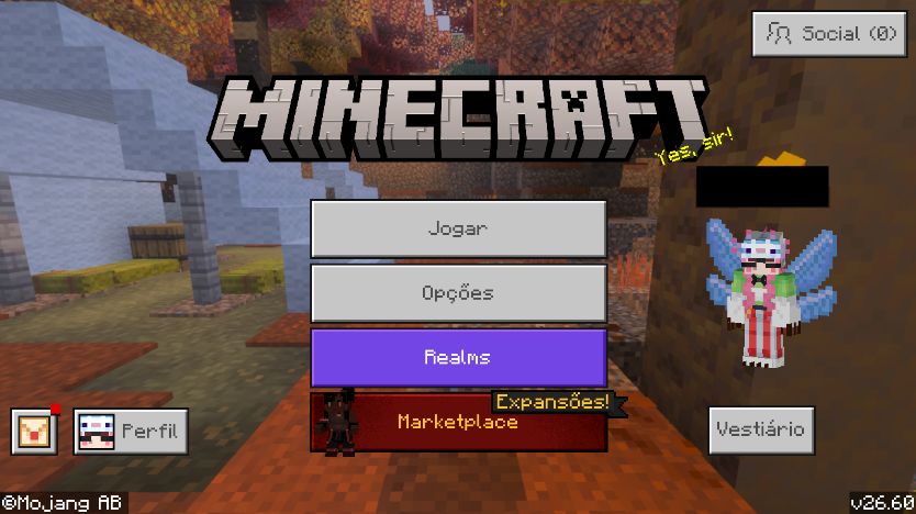 Conta Microsoft com Minecraft: Java & Bedrock Edition for PC