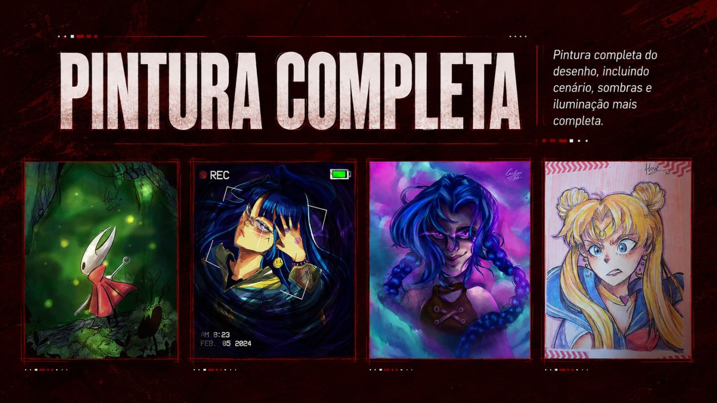 FAÇO ILUSTRAÇÕES PARA RPG, RECORDAÇÕES, DISCORD E MAIS!