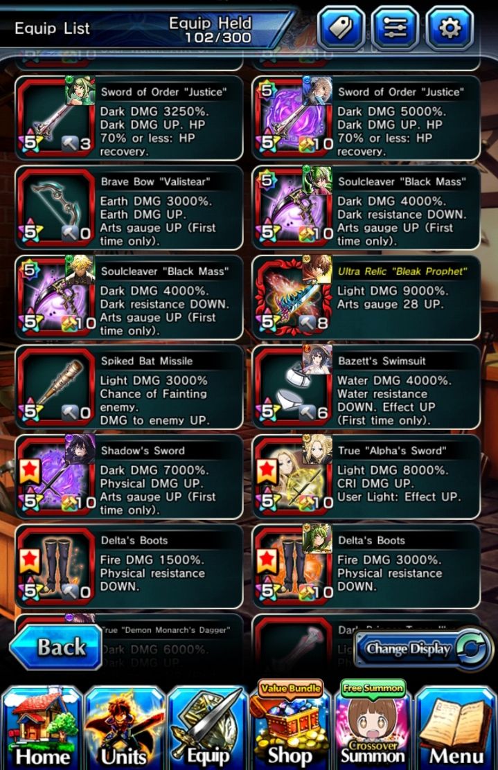 CONTA GRAND SUMMONERS RANK 118 - PERSONAGENS META & COLLABS + 2 acend dessa colb