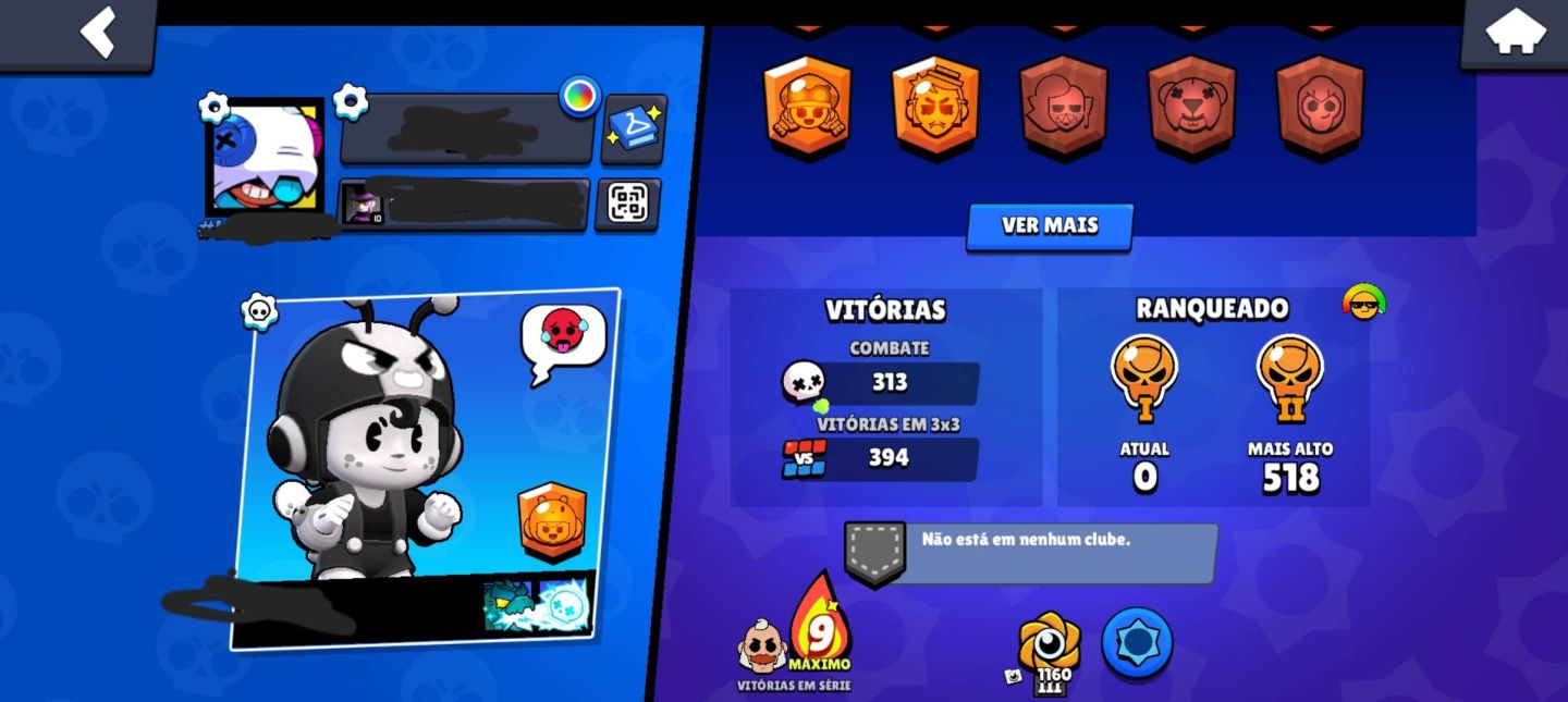 CONTA BRAWL STARS DE 2022 DIVERSOS RECURSOS!