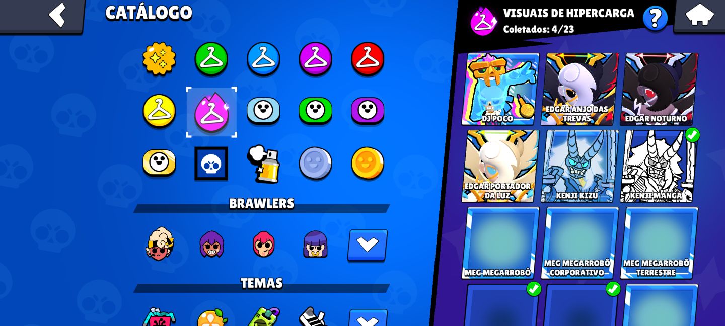CONTA RARISSIMA, DESDE 2019 BRAWL STARS 104/105 BRAWLERS