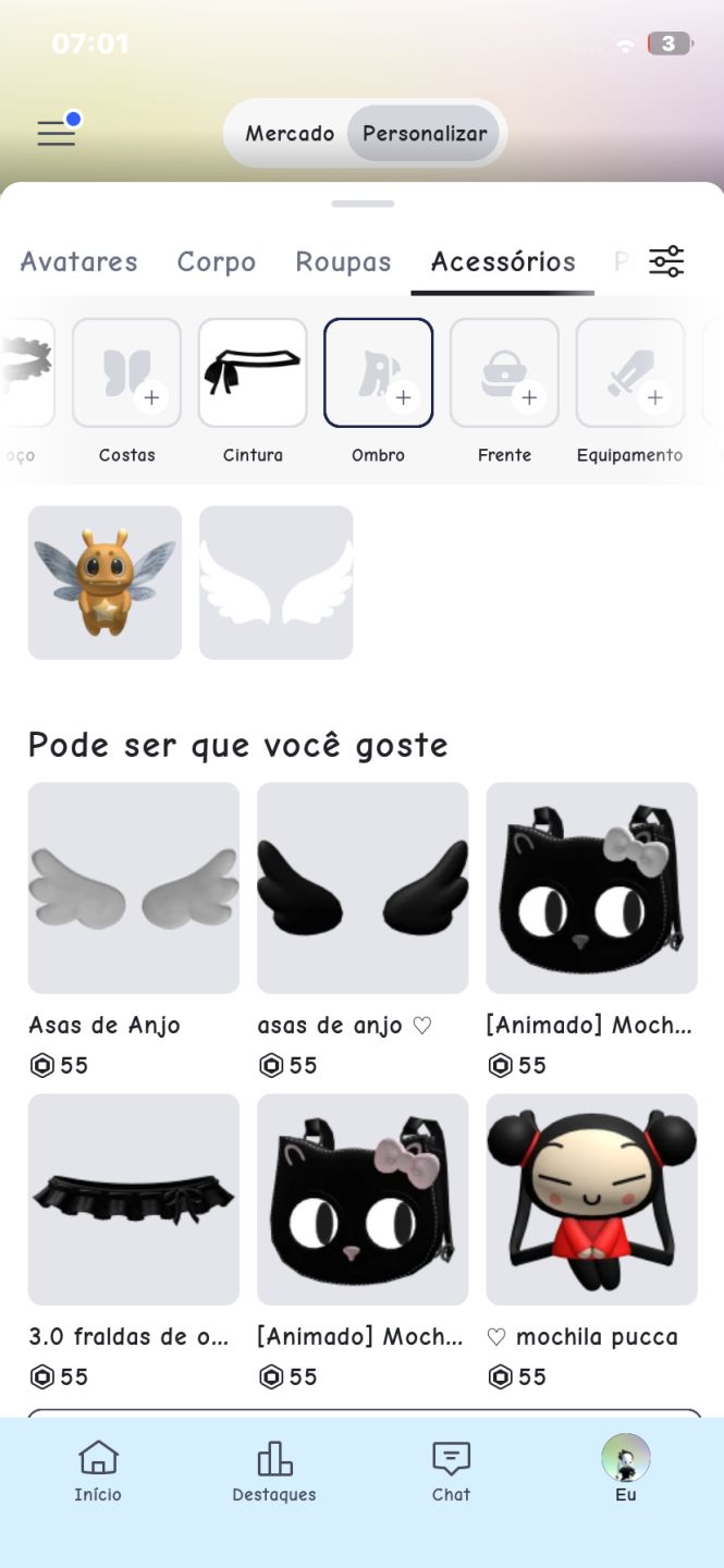 Conta roblox de 2023 feminina