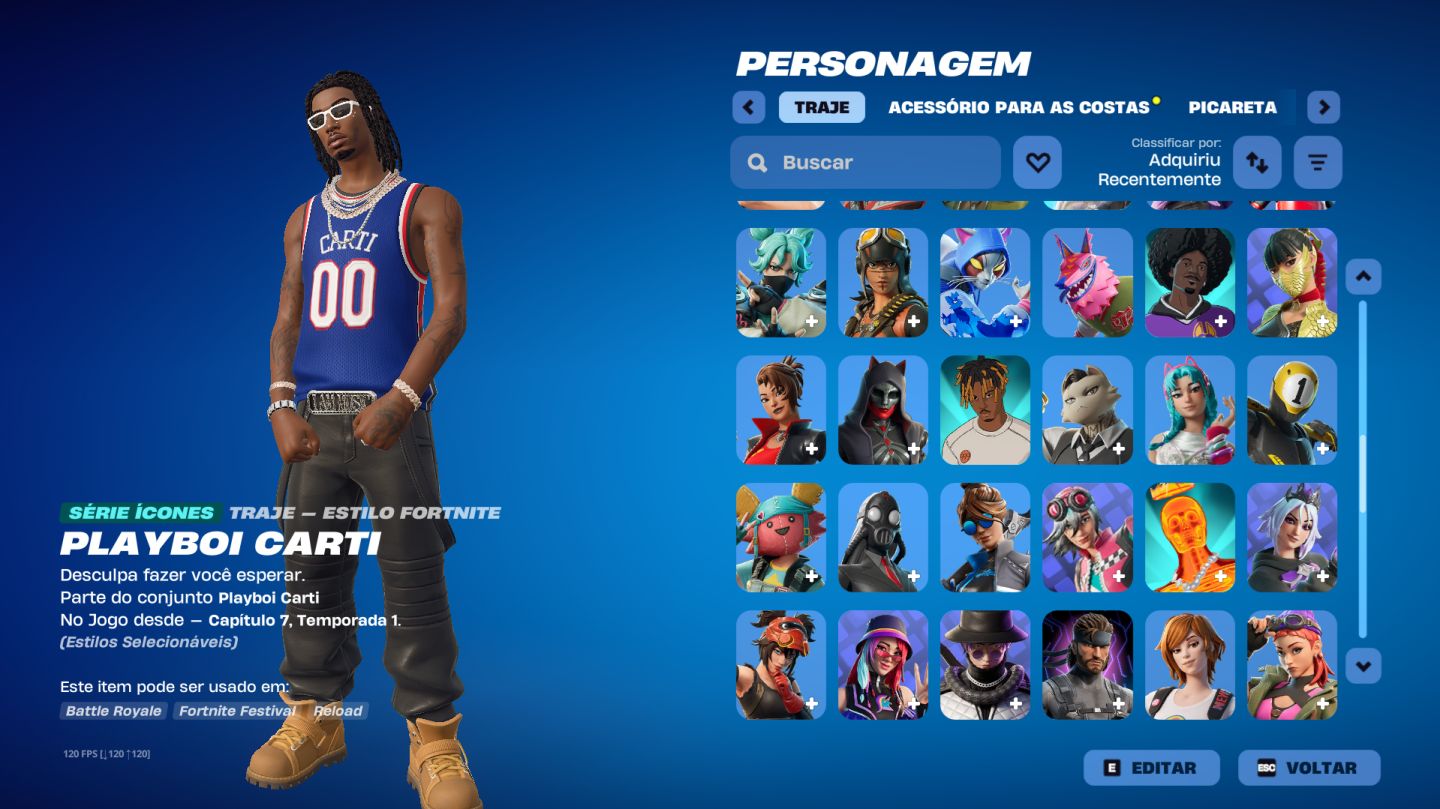 CONTA FORTNITE