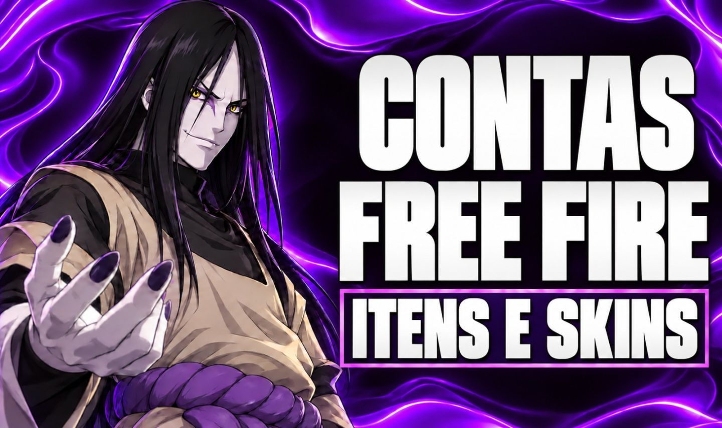 CONTAS FREE FIRE COM SKINS E ITENS | VÁRIAS OPÇÕES | LEIA A DESCRIÇÃO