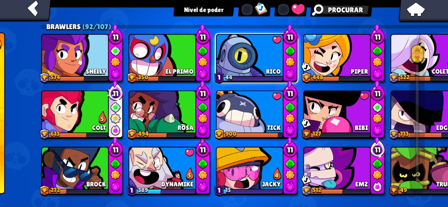 Conta Brawl Stars 2022 com Leon, várias skins e Brawlers maximizados!